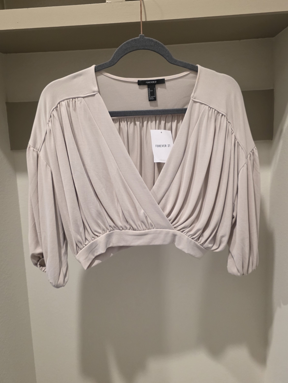 Forever 21 Light Tan Crop Top